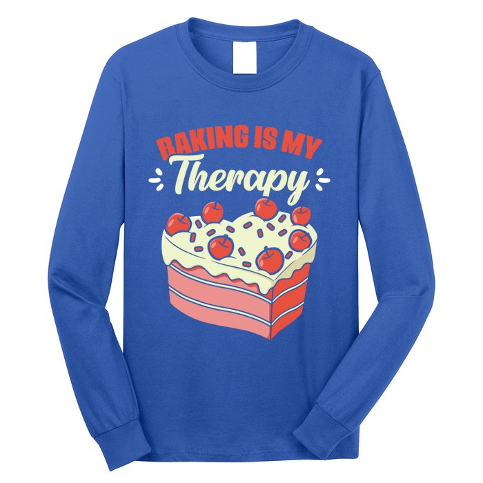 Baking Is My Therapy Cupcake Cookie Pastry Chef Baker Cool Gift Long Sleeve Shirt