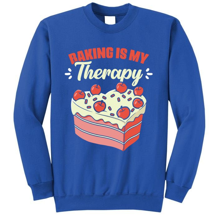 Baking Is My Therapy Cupcake Cookie Pastry Chef Baker Cool Gift Sweatshirt