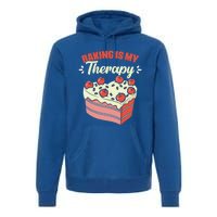 Baking Is My Therapy Cupcake Cookie Pastry Chef Baker Cool Gift Premium Hoodie