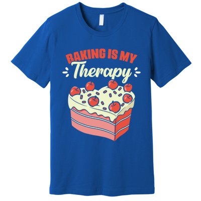 Baking Is My Therapy Cupcake Cookie Pastry Chef Baker Cool Gift Premium T-Shirt