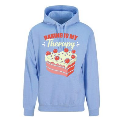 Baking Is My Therapy Cupcake Cookie Pastry Chef Baker Cool Gift Unisex Surf Hoodie