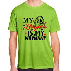 Boykin Is My Valentine Kin Spaniel Dog Mom Hunting Mama Gift Adult ChromaSoft Performance T-Shirt