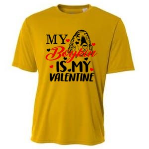 Boykin Is My Valentine Kin Spaniel Dog Mom Hunting Mama Gift Cooling Performance Crew T-Shirt