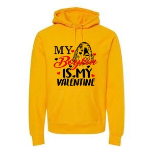 Boykin Is My Valentine Kin Spaniel Dog Mom Hunting Mama Gift Premium Hoodie