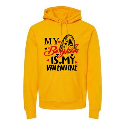 Boykin Is My Valentine Kin Spaniel Dog Mom Hunting Mama Gift Premium Hoodie