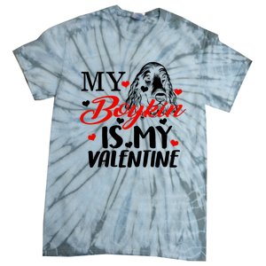 Boykin Is My Valentine Kin Spaniel Dog Mom Hunting Mama Gift Tie-Dye T-Shirt