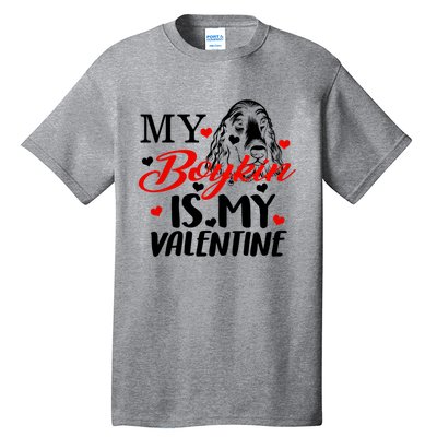 Boykin Is My Valentine Kin Spaniel Dog Mom Hunting Mama Gift Tall T-Shirt