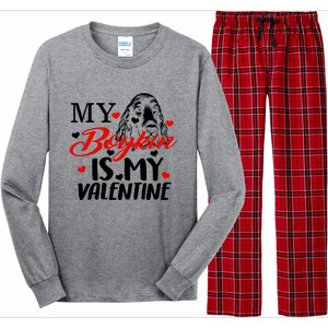 Boykin Is My Valentine Kin Spaniel Dog Mom Hunting Mama Gift Long Sleeve Pajama Set