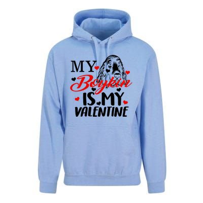 Boykin Is My Valentine Kin Spaniel Dog Mom Hunting Mama Gift Unisex Surf Hoodie