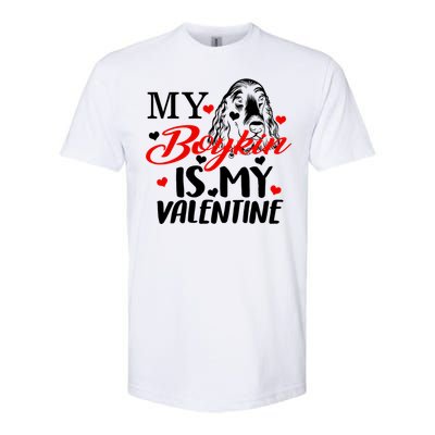 Boykin Is My Valentine Kin Spaniel Dog Mom Hunting Mama Gift Softstyle CVC T-Shirt