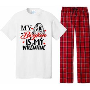 Boykin Is My Valentine Kin Spaniel Dog Mom Hunting Mama Gift Pajama Set