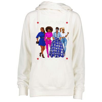 Black Is My History Strong Black Females Mom Sister Teacher Gift Womens Funnel Neck Pullover Hood