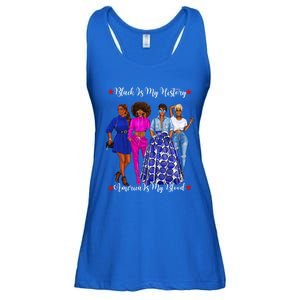 Black Is My History Strong Black Females Mom Sister Teacher Gift Ladies Essential Flowy Tank