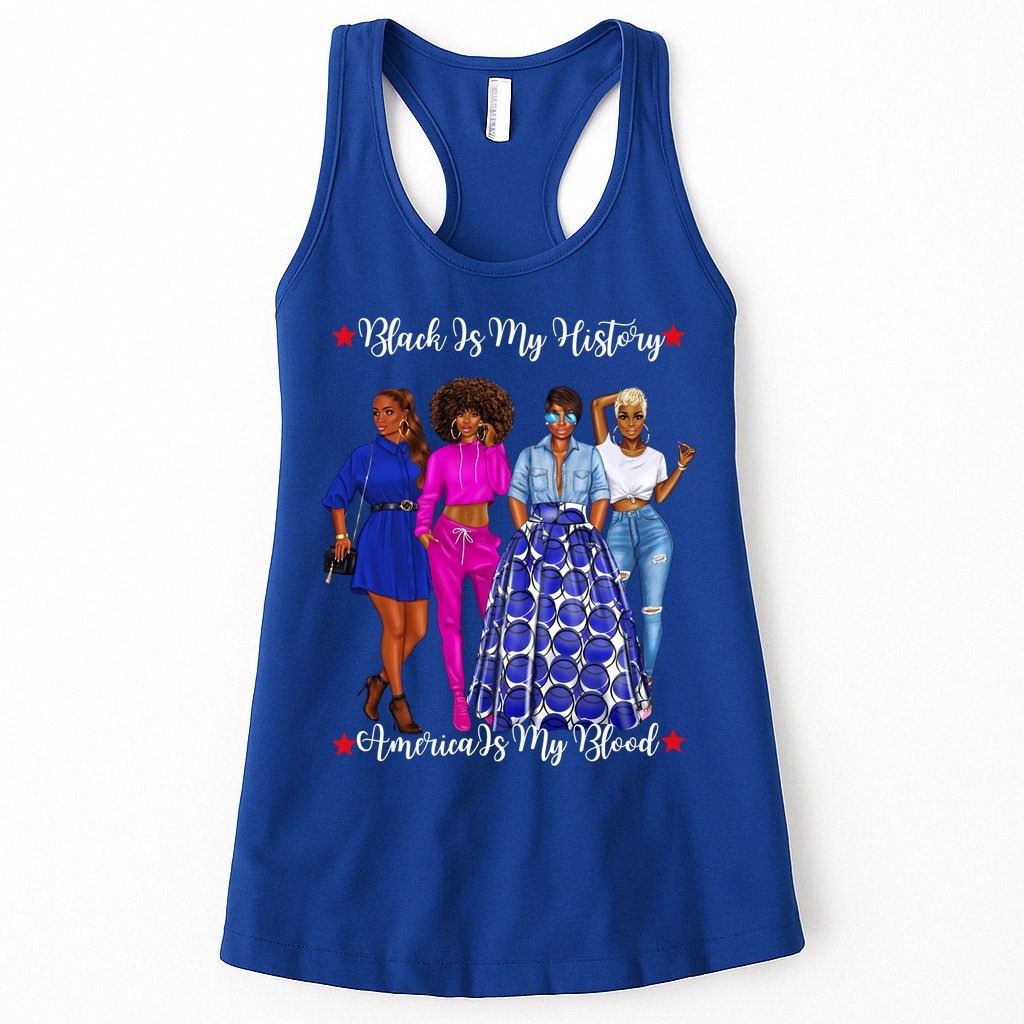 Black Is My History Strong Black Females Mom Sister Teacher Gift Womens Tank Top
