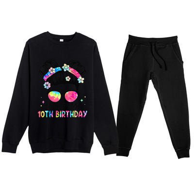 Bruh ItS My 10th Birthday 10 Year Old 10th Birthday Girl Premium Crewneck Sweatsuit Set