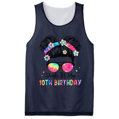 Bruh ItS My 10th Birthday 10 Year Old 10th Birthday Girl Mesh Reversible Basketball Jersey Tank