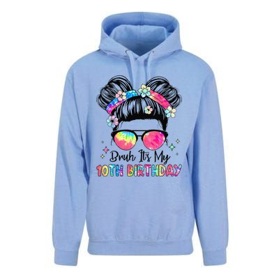 Bruh ItS My 10th Birthday 10 Year Old 10th Birthday Girl Unisex Surf Hoodie