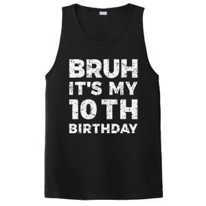 Bruh ItS My 10th Birthday 10 Year Old Birthday PosiCharge Competitor Tank