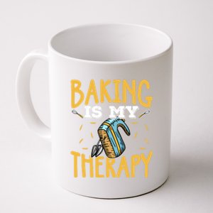 Baking Is My Therapy Cupcake Cooking Baking Gift Coffee Mug