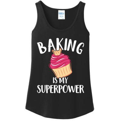 Baking Is My Superpower Baking Lovers Baking Themed Gift Ladies Essential Tank