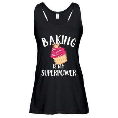 Baking Is My Superpower Baking Lovers Baking Themed Gift Ladies Essential Flowy Tank