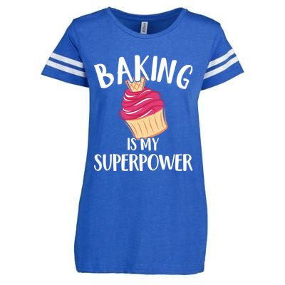 Baking Is My Superpower Baking Lovers Baking Themed Gift Enza Ladies Jersey Football T-Shirt