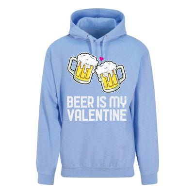 Beer Is My Valentine Sarcastic Singles Funny Gift Unisex Surf Hoodie