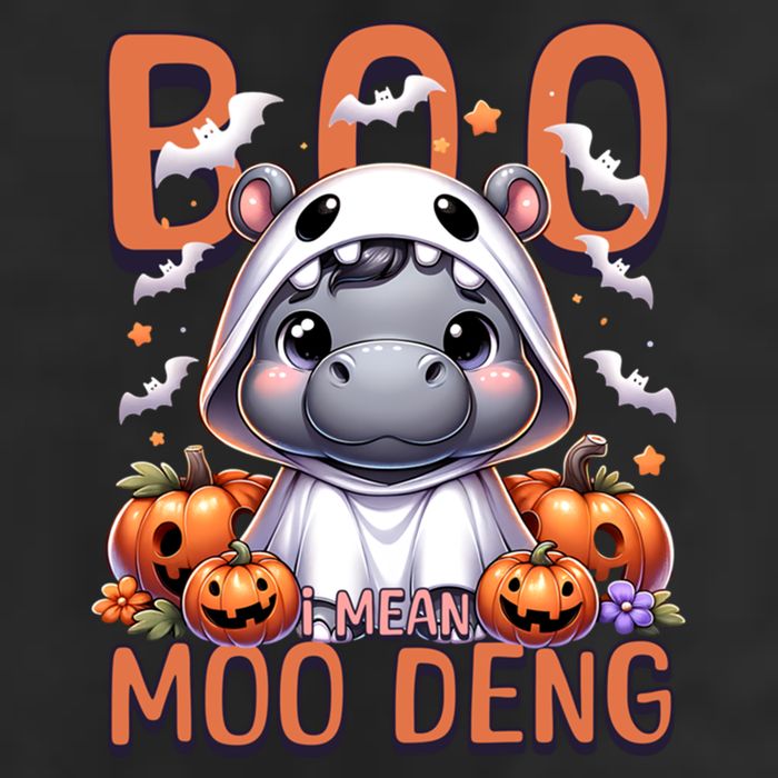Boo I Mean Moo Deng Halloween Pygmy Hippo Gift Cool Comfort Performance Bucket Hat