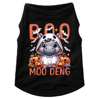 Boo I Mean Moo Deng Halloween Pygmy Hippo Gift Doggie Tank