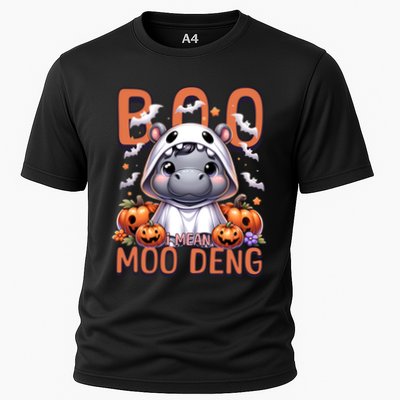 Boo I Mean Moo Deng Halloween Pygmy Hippo Gift Performance Shirt