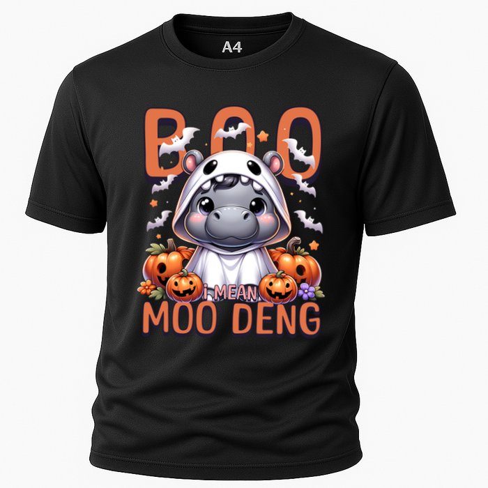 Boo I Mean Moo Deng Halloween Pygmy Hippo Gift Performance Shirt