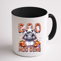 Boo I Mean Moo Deng Halloween Pygmy Hippo Gift Mug