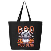 Boo I Mean Moo Deng Halloween Pygmy Hippo Gift 25L Jumbo Tote