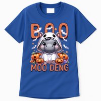 Boo I Mean Moo Deng Halloween Pygmy Hippo Gift Tall T-Shirt