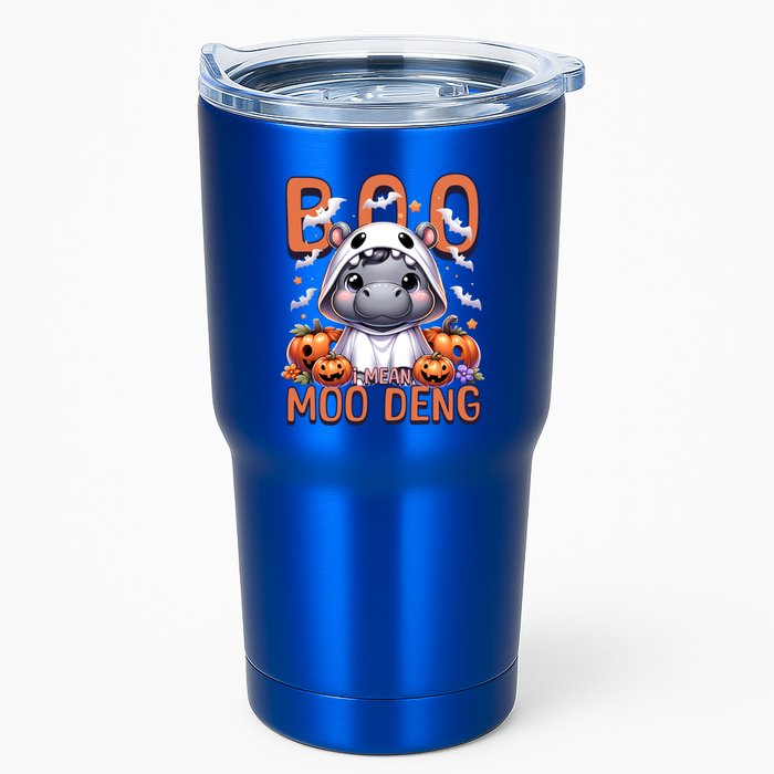 Boo I Mean Moo Deng Halloween Pygmy Hippo Gift Tumbler