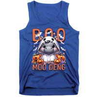 Boo I Mean Moo Deng Halloween Pygmy Hippo Gift Tank Top