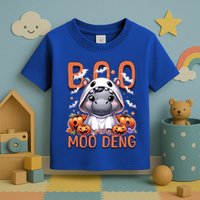 Boo I Mean Moo Deng Halloween Pygmy Hippo Gift Toddler T-Shirt