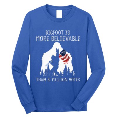 Bigfoot Is More Believable Than 81 Million Votes Vintage Long Sleeve Shirt