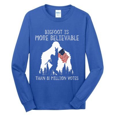 Bigfoot Is More Believable Than 81 Million Votes Vintage Tall Long Sleeve T-Shirt