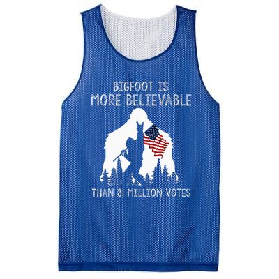 Bigfoot Is More Believable Than 81 Million Votes Vintage Mesh Reversible Basketball Jersey Tank