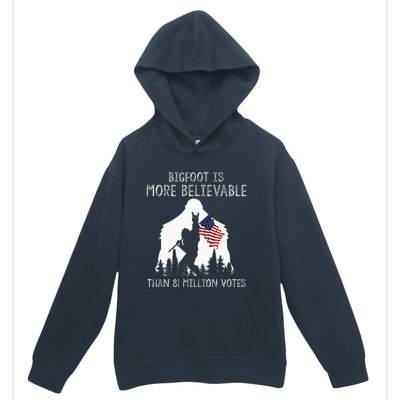 Bigfoot Is More Believable Than 81 Million Votes Vintage Urban Pullover Hoodie