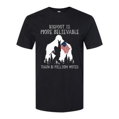 Bigfoot Is More Believable Than 81 Million Votes Vintage Softstyle CVC T-Shirt