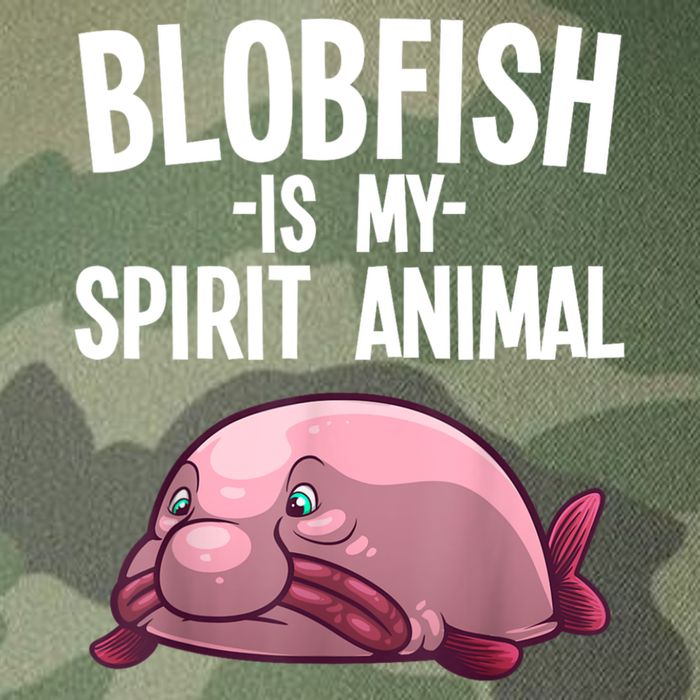 Blobfish Is My Spirit Animal Funny Blobfish Meme Legacy Tie Dye Trucker Hat