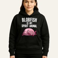Blobfish Is My Spirit Animal Funny Blobfish Meme Hoodie