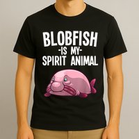 Blobfish Is My Spirit Animal Funny Blobfish Meme T-Shirt