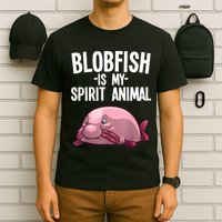 Blobfish Is My Spirit Animal Funny Blobfish Meme T-Shirt