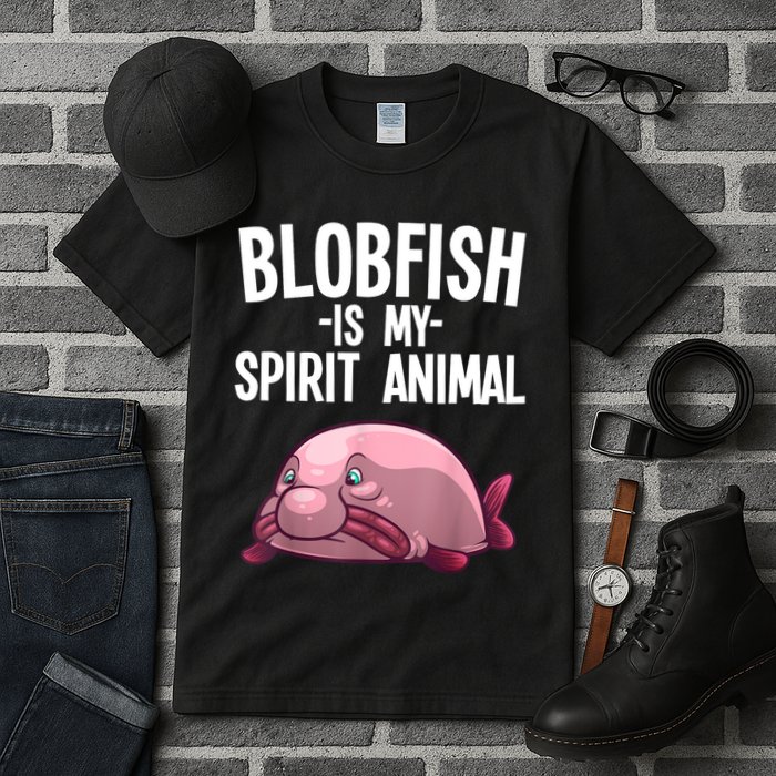 Blobfish Is My Spirit Animal Funny Blobfish Meme Tall T-Shirt