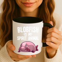 Blobfish Is My Spirit Animal Funny Blobfish Meme Mug