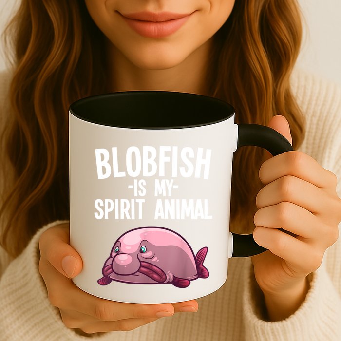 Blobfish Is My Spirit Animal Funny Blobfish Meme Mug