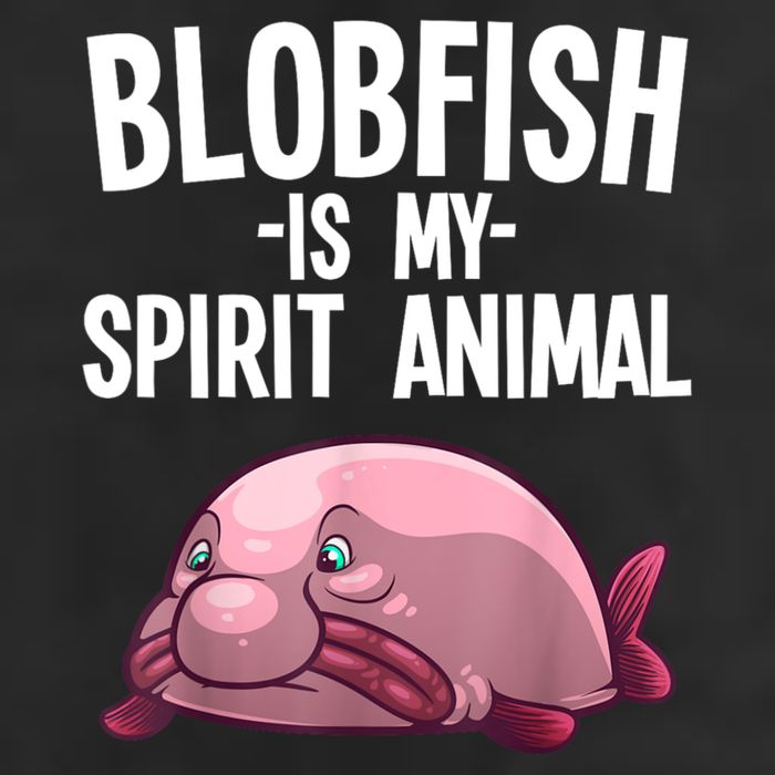 Blobfish Is My Spirit Animal Funny Blobfish Meme Beanie